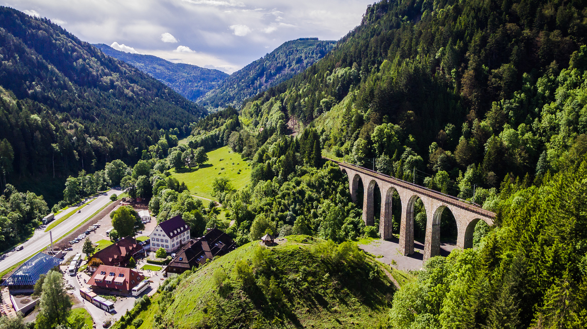 Aussicht auf der Klösterle-Schleife